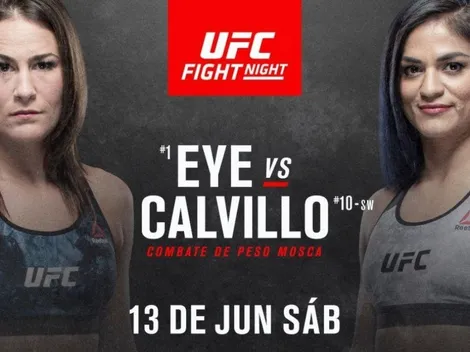 Cómo ver en vivo Jessica Eye vs. Cynthia Calvillo por el UFC Las Vegas 2