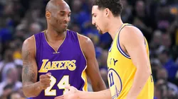 Kobe Bryant con Klay Thompson.