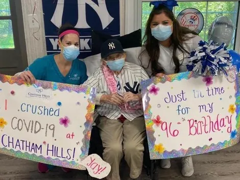 Tiene 96 años, superó el Coronavirus y solo desea ver de nuevo a los Yankees