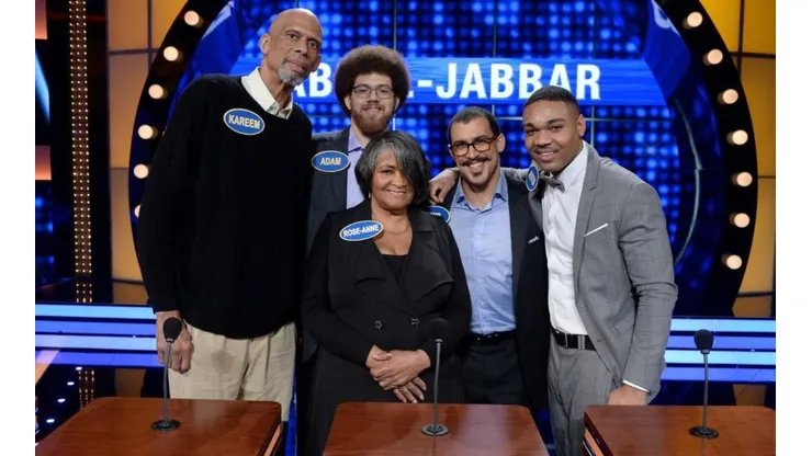 Kareem Abdul-Jabbar y su familia. Foto: Getty Images.