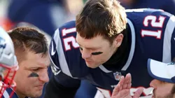 Rob Gronkowski y Tom Brady. Foto: Getty Images.
