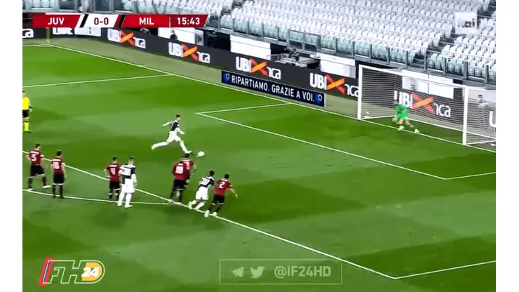 Video: Cristiano Ronaldo rompió el palo y erró un penal para Juventus