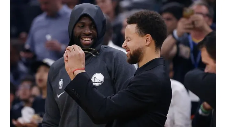 Draymond Green y Stephen Curry. Foto: Getty Images.