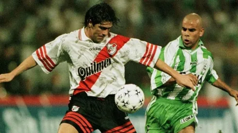 Marcelo Salas con la camiseta de River.