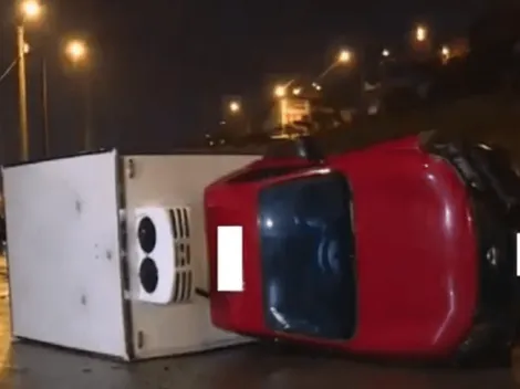 Familia salió a comprar trago para fiesta clandestina y se estrellaron entre ellos