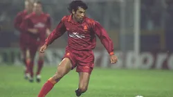 Daniel Fonseca con la camiseta de la Roma.