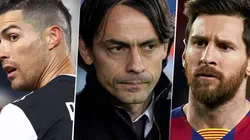 Inzaghi está "enojado con Messi y Cristiano" y la razón es genial