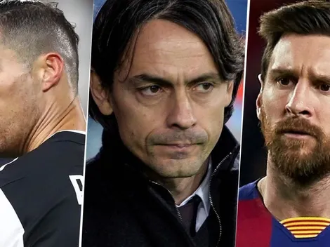 Inzaghi está "enojado con Messi y Cristiano" y la razón es genial