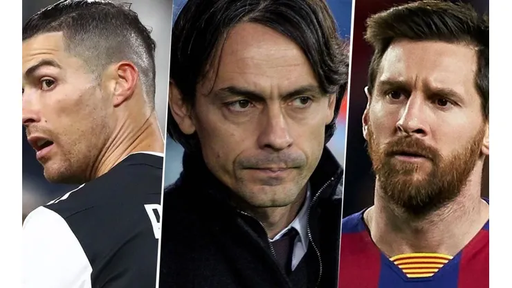 Inzaghi está "enojado con Messi y Cristiano" y la razón es genial