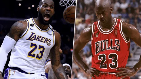 LeBron James y Michael Jordan. Foto: Getty Images.