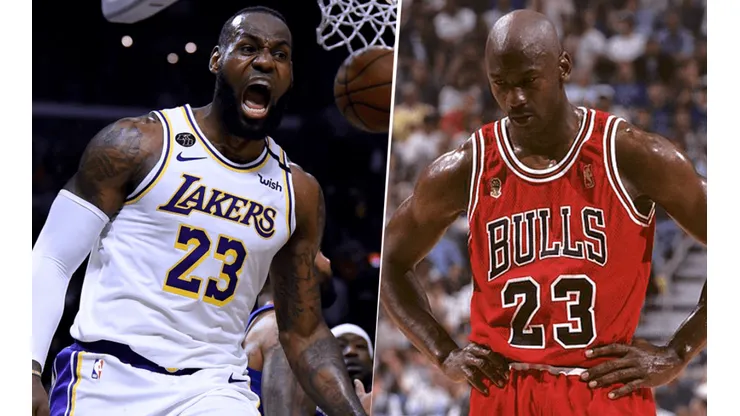 LeBron James y Michael Jordan. Foto: Getty Images.