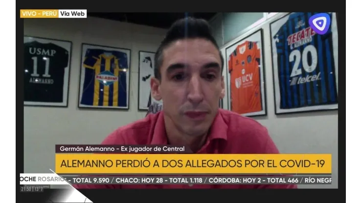 Alemanno jugó en la San Martín y en Universitario de Deportes.