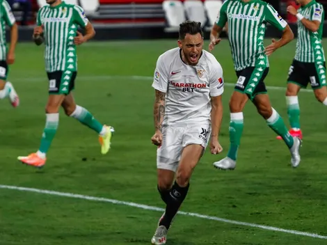 Volvió LaLiga tras 93 días: Sevilla le ganó al Betis y Ocampos fue la figura