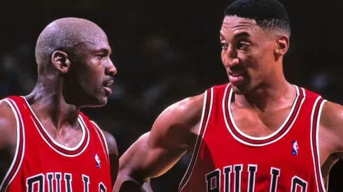 Michael Jordan y Scottie Pippen. Foto: Getty Images.