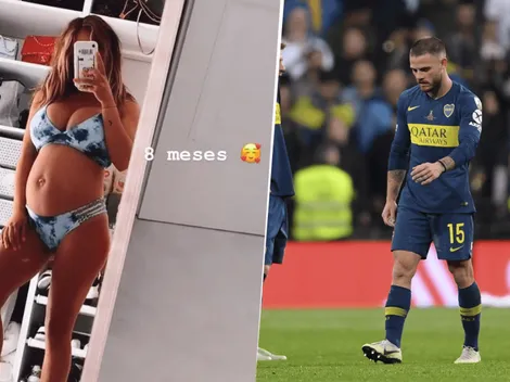 La novia de Nández mostró la panza de embarazada y él le regaló 3 emojis