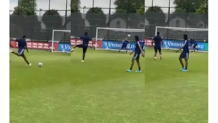 Tapia pertenece al Feyenoord hasta el 31 de junio.