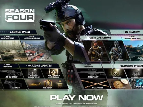 Revisa el Pase de Batalla completo para la Temporada 4 de CoD: Warzone