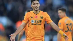 Raúl Jiménez en el Wolverhampton.