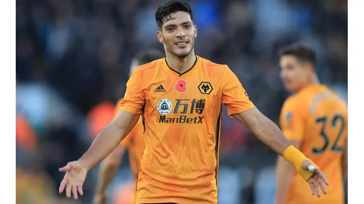 Raúl Jiménez en el Wolverhampton.