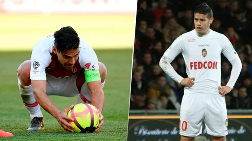 Radamel Falcao y James Rodríguez.