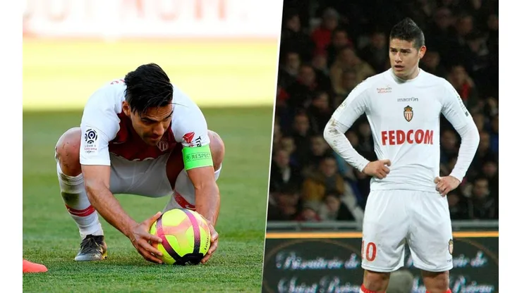 Radamel Falcao y James Rodríguez.
