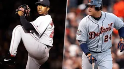 Pedro Martínez y Miguel Cabrera. Foto: Getty Images.