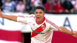 Esteban Fuertes durante su paso por River.