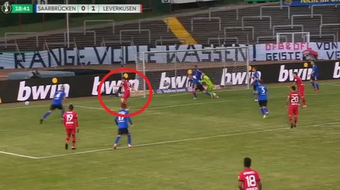 El gol de Lucas Alario.