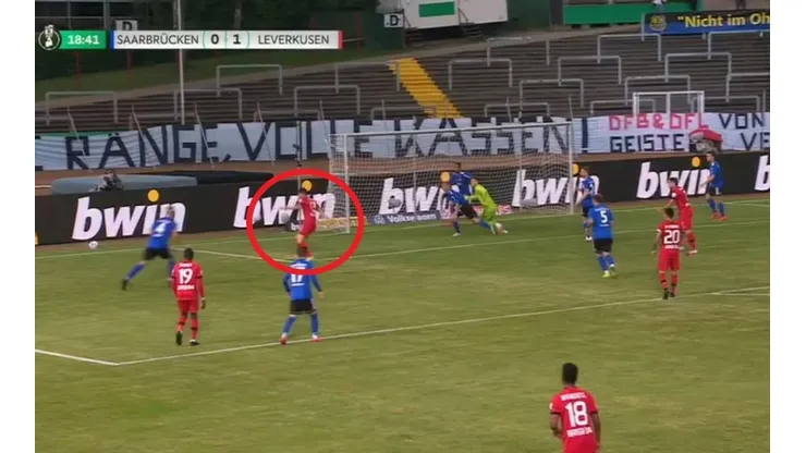 El gol de Lucas Alario.