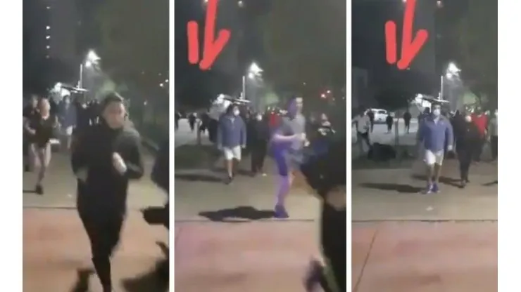 La secuencia de la dura caída.