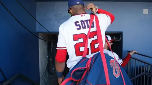 Juan Soto durante el Spring Training. Foto: Getty Images.