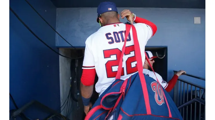 Juan Soto durante el Spring Training. Foto: Getty Images.
