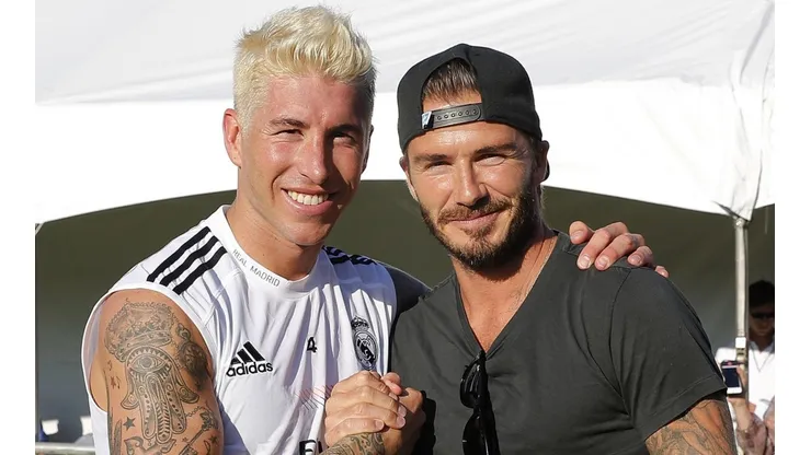 Sergio Ramos y David Beckham. Foto: Getty Images.