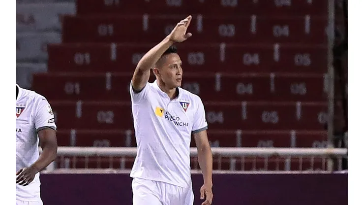 Guerra celebra su tanto convertido ante River por Copa Libertadores (Foto: Getty)