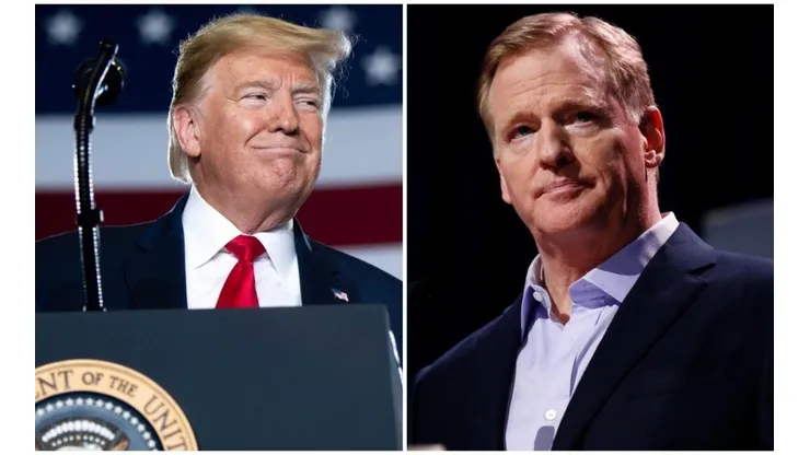 Trump salió a encarar a Goodell en Twitter