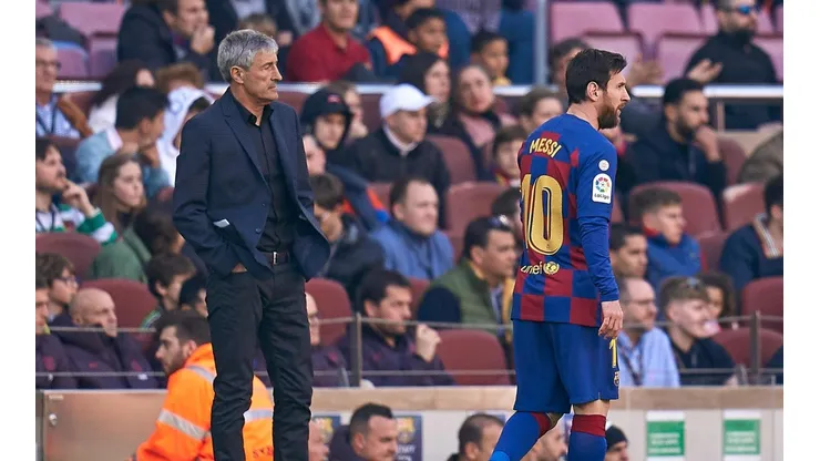 Setién: "Messi está perfectamente"