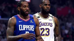 Kawhi Leonard y LeBron James. Foto: Getty Images