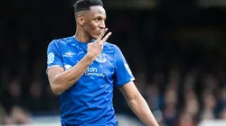 Yerry Mina, central colombiano del Everton de Inglaterra.