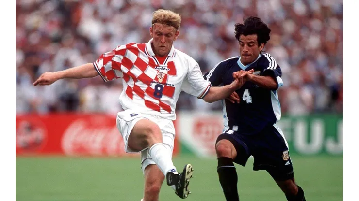 Robert Prosinecki en el Mundial de Francia 1998.