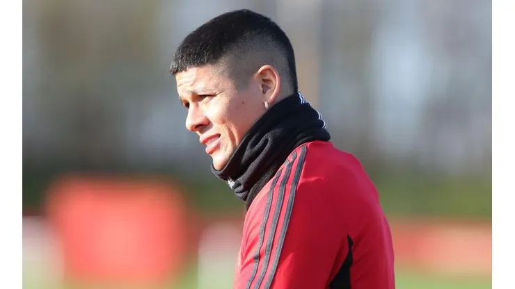 Marcos Rojo y un comportamiento reprochable.