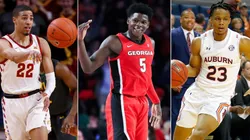 Tyrese Haliburton, Anthony Edwards y Isaac Okoro.