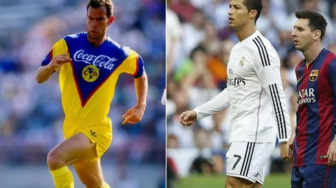 Zague, Cristiano Ronaldo y Lionel Messi.