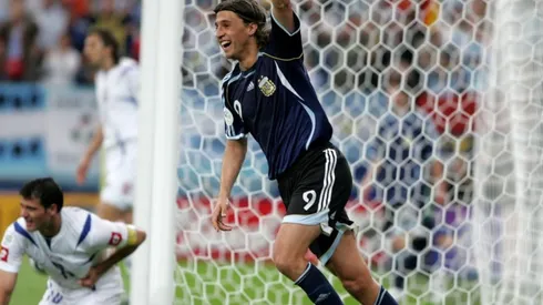 Hernán Crespo en el Mundial de Alemania 2006.