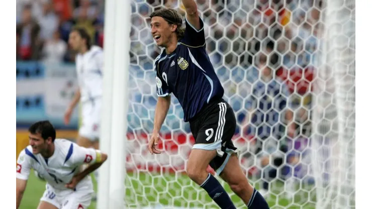 Hernán Crespo en el Mundial de Alemania 2006.