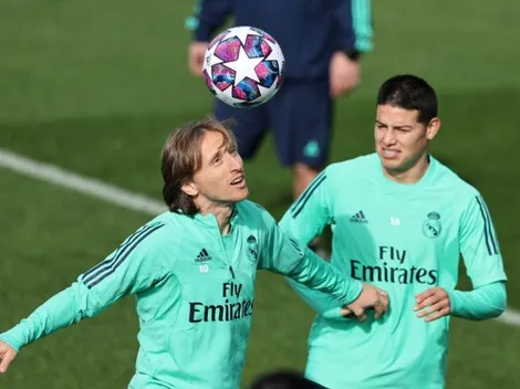 Zidane simuló partido en vida real, ¿con James Rodríguez en el equipo titular?