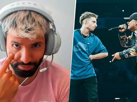 Sergio Agüero reaccionó al vibrante duelo entre Wos y Aczino en Red Bull