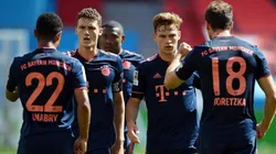 Foto de los jugadores de Bayern Munich celebrando un gol.