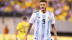 Mauro Icardi en la Selección Argentina.