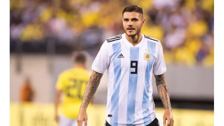 Mauro Icardi en la Selección Argentina.