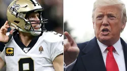 Drew Brees y Donald Trump.